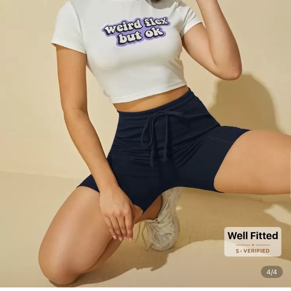 SHEIN | Ribbed Shorts - Picture 4 of 8
